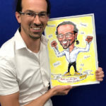 Cartoongemälde Agnes Karikaturen Bild ab Foto gemalt: Die Post